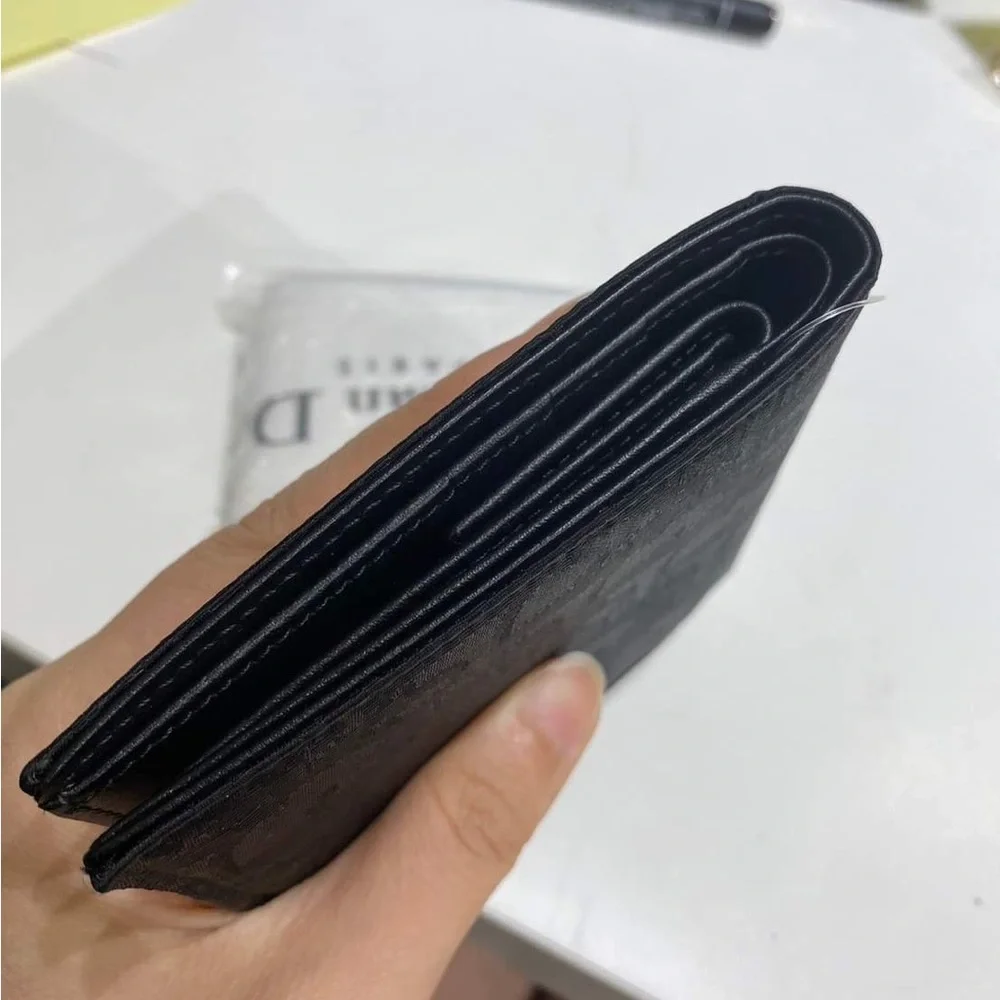 Dior black compact wallet unused item